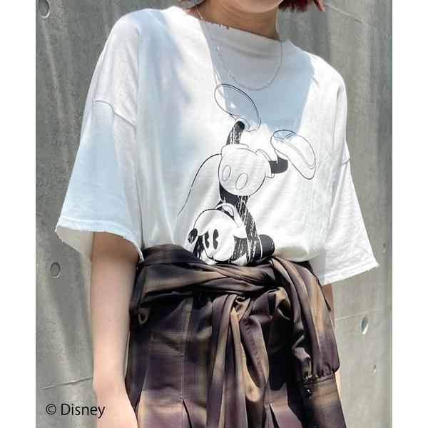 tシャツ MICKEY AND MINNIE DESIGN BIG TEE レディース