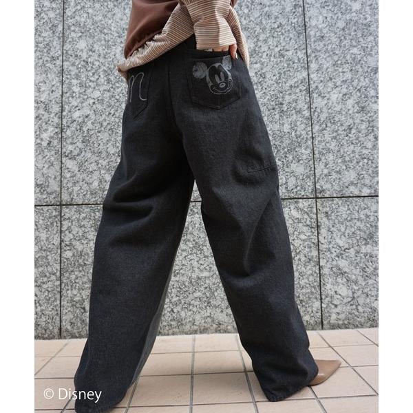 ジーンズ デニム デニムパンツ MICKEY DESIGN DENIM PANTS レディース