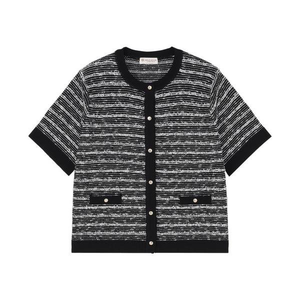 ニット セーター 7Gツイード風カーディガン レディース