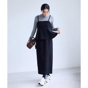 VIS（ビス） 【WEB限定】【美easy】ウーリッシュ ペプラム切替キャミ