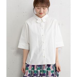 ブラウス シャツ ダブルカラードルマンシャツ レディース