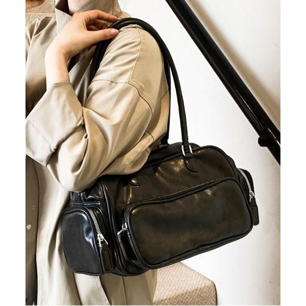 ボストンバッグ ヴィンテージライク マルチポケット ボーリングバッグ レディース メンズ