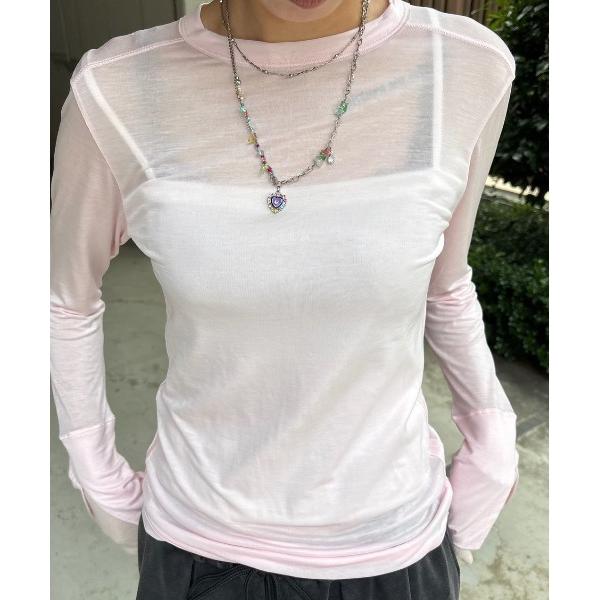 tシャツ 「ZOZOTOWN限定」TURN OVER DETAIL TOP レディース