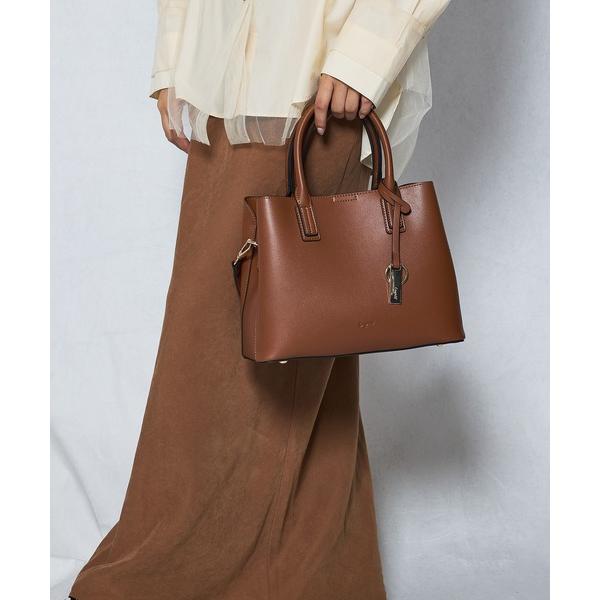 ハンドバッグ 「Ungrid/アングリッド」　シンプルスムース　両アオリポケットハンドバッグ／500...