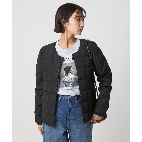 ダウンコート ダウンジャケット 「別注」「TAION」ボタン ショート ダウン レディース