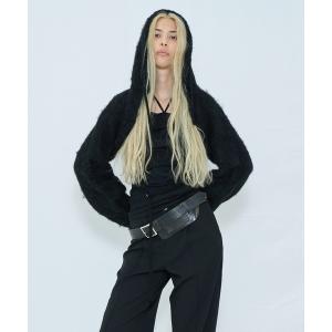 ニット セーター 2WAY HOODED MUFFLER KNIT レディース