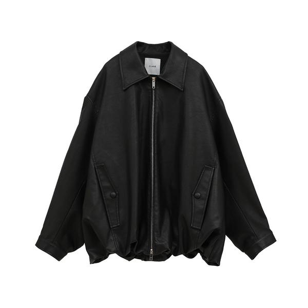 ブルゾン アウター 「CLANE/クラネ」FAKE LEATHER BALLOON JACKET/フ...