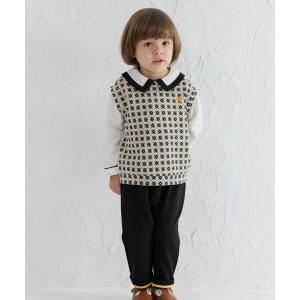 セットアップ 「セットアップ」レオジャガード長袖トップス＆ロングパンツ キッズ 子供服 男の子 女の子