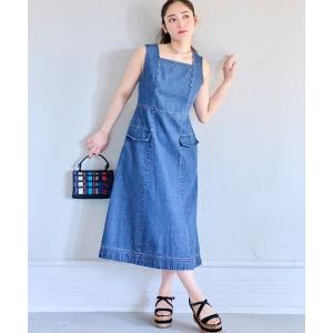 ワンピース ビジューレイヤードデニムワンピースの商品画像