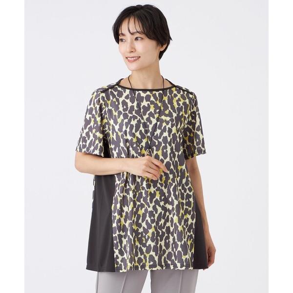 tシャツ 「接触冷感」「マシンウォッシャブル」パンサードットチュニックカットソー レディース