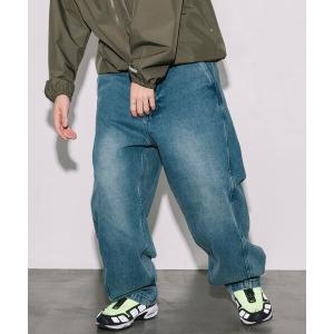 ジーンズ FREAK’S STORE/フリークスストア ワイドシルエット ツイステッド カーブデニムパンツ メンズ