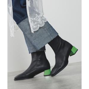 ブーツ 「NICAL」バイカラーヒールストレッチブーツ/ 554417 レディース
