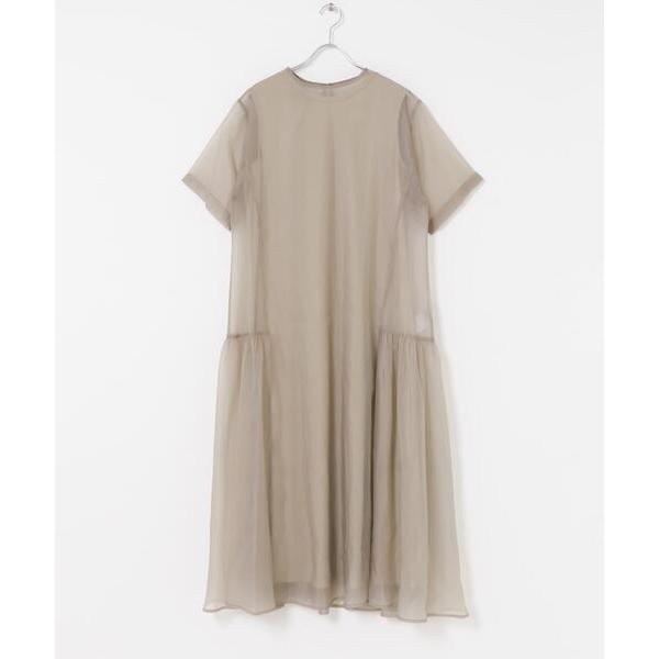ワンピース ELENDEEK　SHEER LAYERED CUT ONE-PIECE