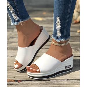 サンダル ウェッジソールサンダル レディース