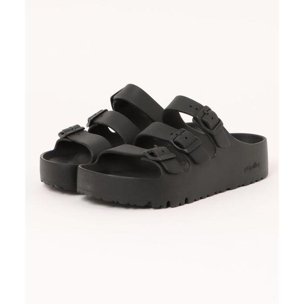 「BIRKENSTOCK」 フラットサンダル 38 ブラック レディース