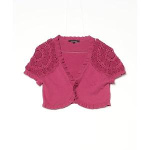 「nanette lepore」 ニットボレロ M ピンク レディース