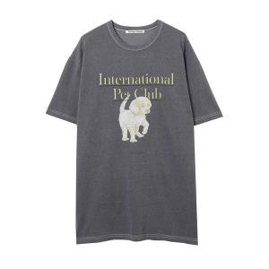 「TheOpen Product」 半袖Tシャツ ONE SIZE チャコールグレー メンズ