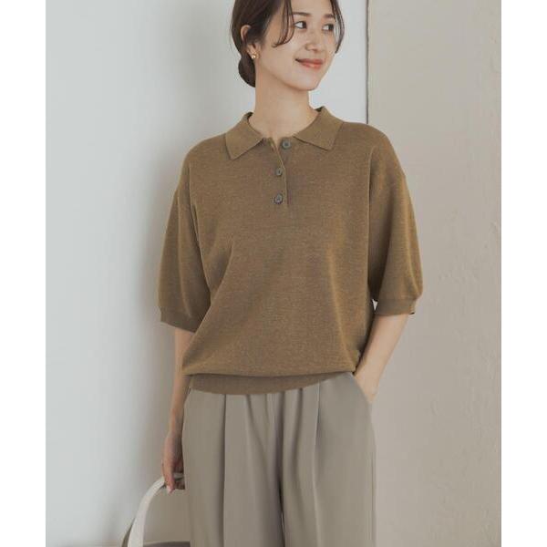 ポロシャツ ポロ ニットポロシャツ レディース