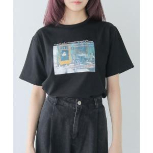 tシャツ 「HER CLOSET」ClassyフォトプリントTシャツ CLASSY PHOTO PRINT T-SHIRT レディース