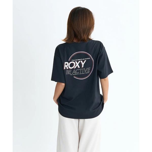 tシャツ BE ACTIVE TEE/ロキシー速乾UVケアワイドシルエットバックプリント半袖Tシャツ...