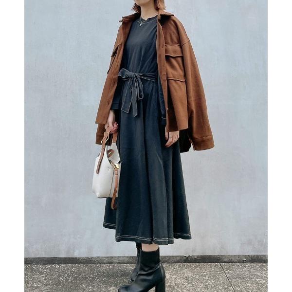 ワンピース 「spiritoso」ウエストリボンフレアワンピース