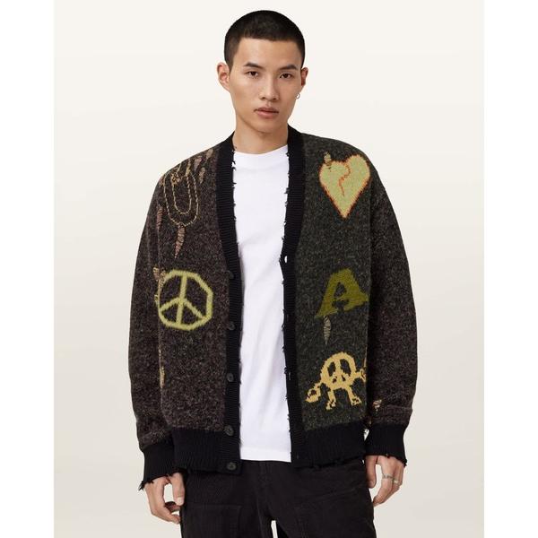 カーディガン EMOTIVE OVERSIZED JACQUARD CARDIGAN | EMOTI...