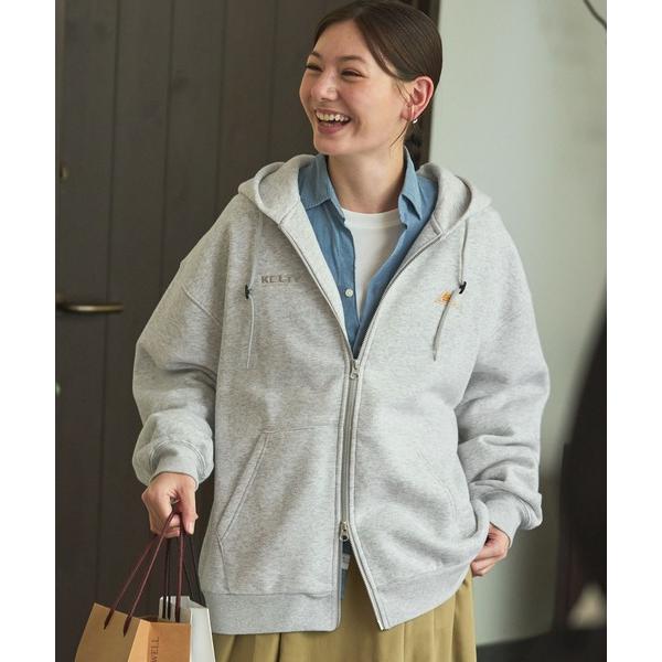 パーカー KELTY/ケルティ 別注  ダブルロゴ刺繍 ビッグシルエット スウェットダブルジップパー...
