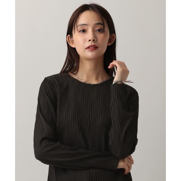 tシャツ MATINEE LINE/ナミナミストライプ長袖プルオーバー/583880 レディース