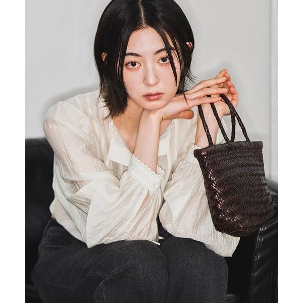 ブラウス シャツ GENERAL IDEA/ジェネラルアイディア lace sheer blouse...
