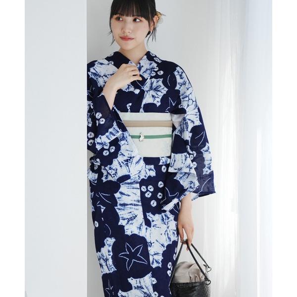 浴衣 京鹿の子絞り浴衣3点セット utatane 極み あじさい・朝顔 伝統工芸士 清江和雄 有松染...