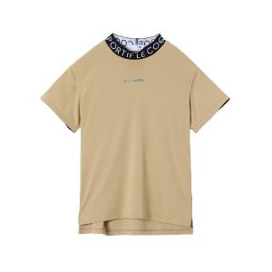 tシャツ 「le coq sportif GOLF」ワイドシルエットモックネック半袖シャツ　ゴルフウェア レディース