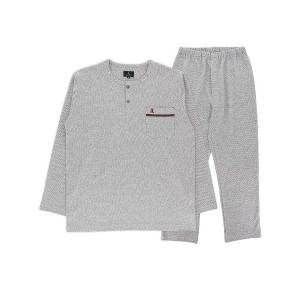 パジャマ LANVIN COLLECTION ヘリンボンジャカード 長袖パジャマ 54440014 メンズ