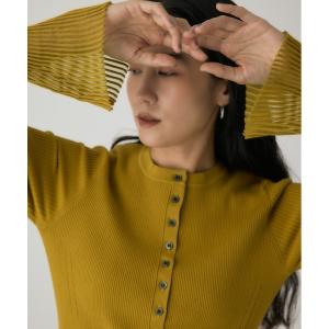 カーディガン スリーブシアーリブカーディガン　冬服 / 長袖 / 羽織り レディース