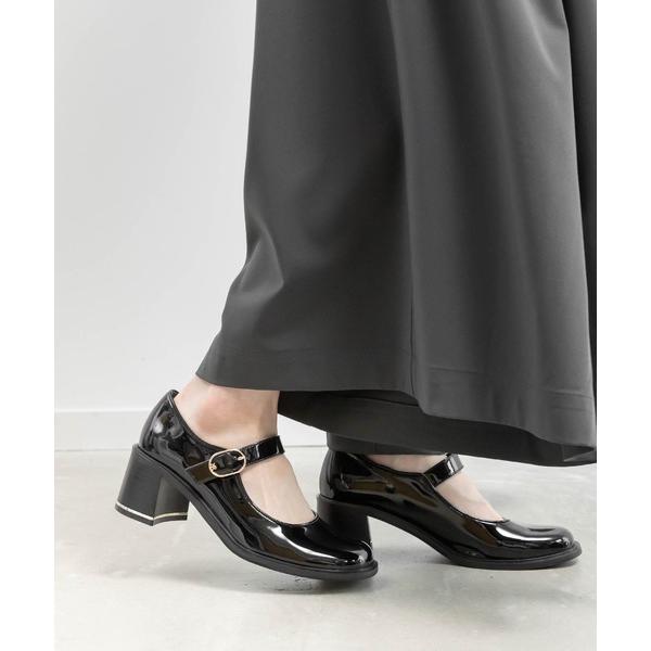 パンプス ヒールアップメリージェーンパンプス