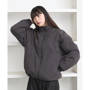ダウンコート ダウンジャケット Loose ripstop padding blouson / ルーズリップストップ中綿ブルゾン レディース メンズ