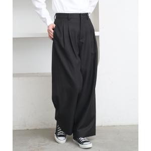 スラックス パンツ 2tuck slacks pants / 2タックスラックスパンツ レディース メンズ