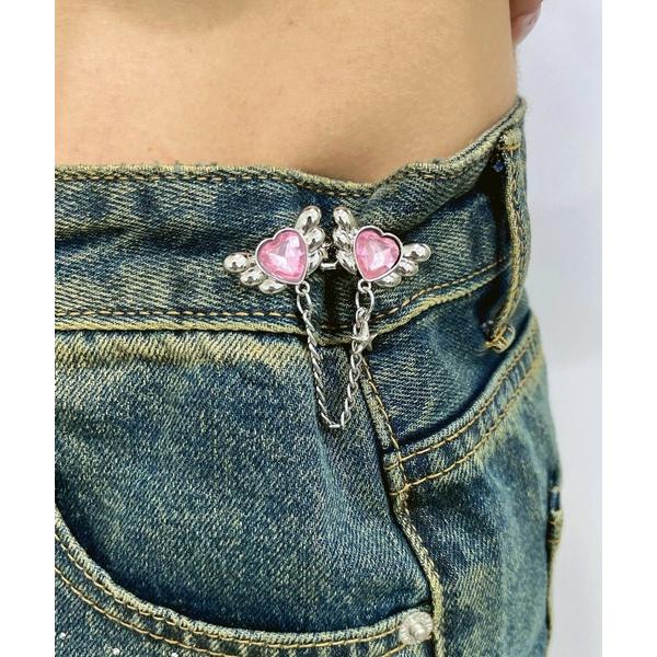 ベルト WEGO/チェーン付きウエスト調節クリップ レディース