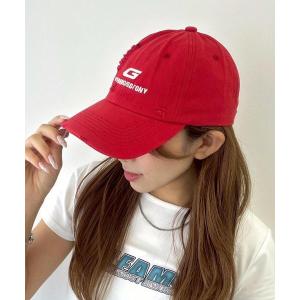 キャップ 帽子 WEGO/ロゴ刺繍ダメージキャッ...の商品画像