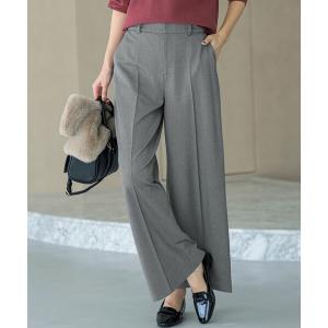パンツ ビューティサーモ2WAYストレッチ ワイドパンツ レディース