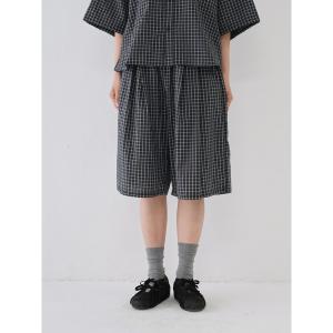 パンツ チェックパンツ　ハーフパンツ　涼しい　秋冬新作　ユニセックス メンズ レディース