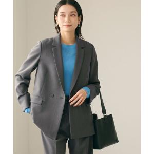 ジャケット テーラードジャケット ダブルクロス ダブル ジャケット ウォッシャブル ストレッチ レディース