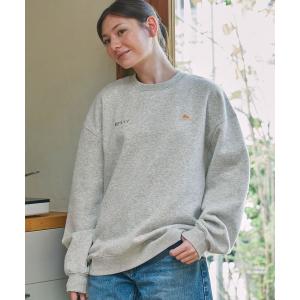 トレーナー スウェット KELTY/ケルティ 別注 ダブルロゴ刺繍 ビッグシルエット裏起毛スウェット レディース メンズ