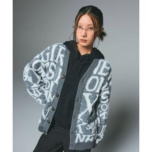 カーディガン LOGO AND BUNNY JACQUARD KNIT CARDIGAN レディース メンズ