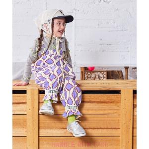 サロペット オーバーオール 総柄カットオールイン キッズ 子供服 男の子 女の子