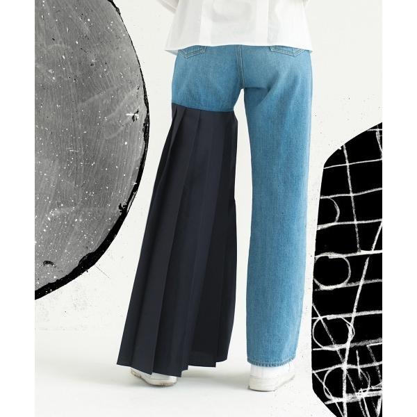 ジーンズ デニム デニムパンツ 「soduk」pleats hem denim trousers レ...