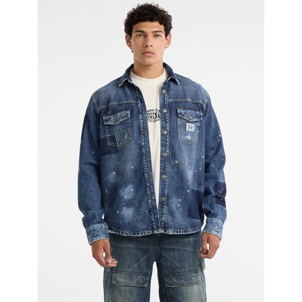 デニムジャケット gジャン GUESS Originals Oversized Denim Ls S...