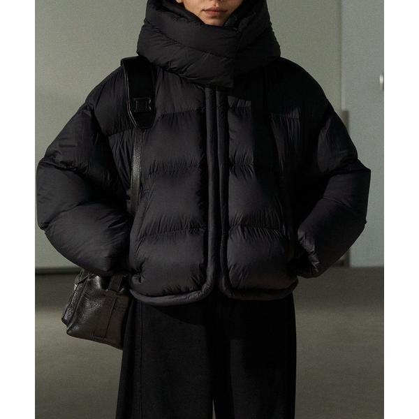 ダウンコート ダウンジャケット パッファー 中綿 ボリューム フード付き ショート ダウンジャケット...