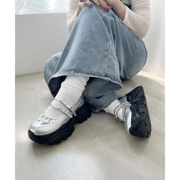 ローファー 2025秋冬新作 「 メリージェーンスニーカー 」ダブルリボン スニーカーソール シュー...