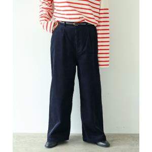 パンツ 「WEB限定」コーデュロイ後ろゴム タックパンツ レディース
