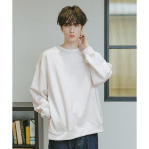 トレーナー スウェット カットスウェードクルーネックプルオーバー メンズ